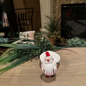 Vintage Fitz and Floyd Omnibus Christmas Santa Ceramic Candy Dish